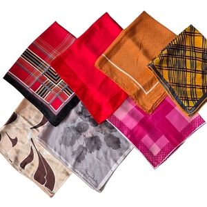 Vintage Scarves Lot Of 6 + 1 Free